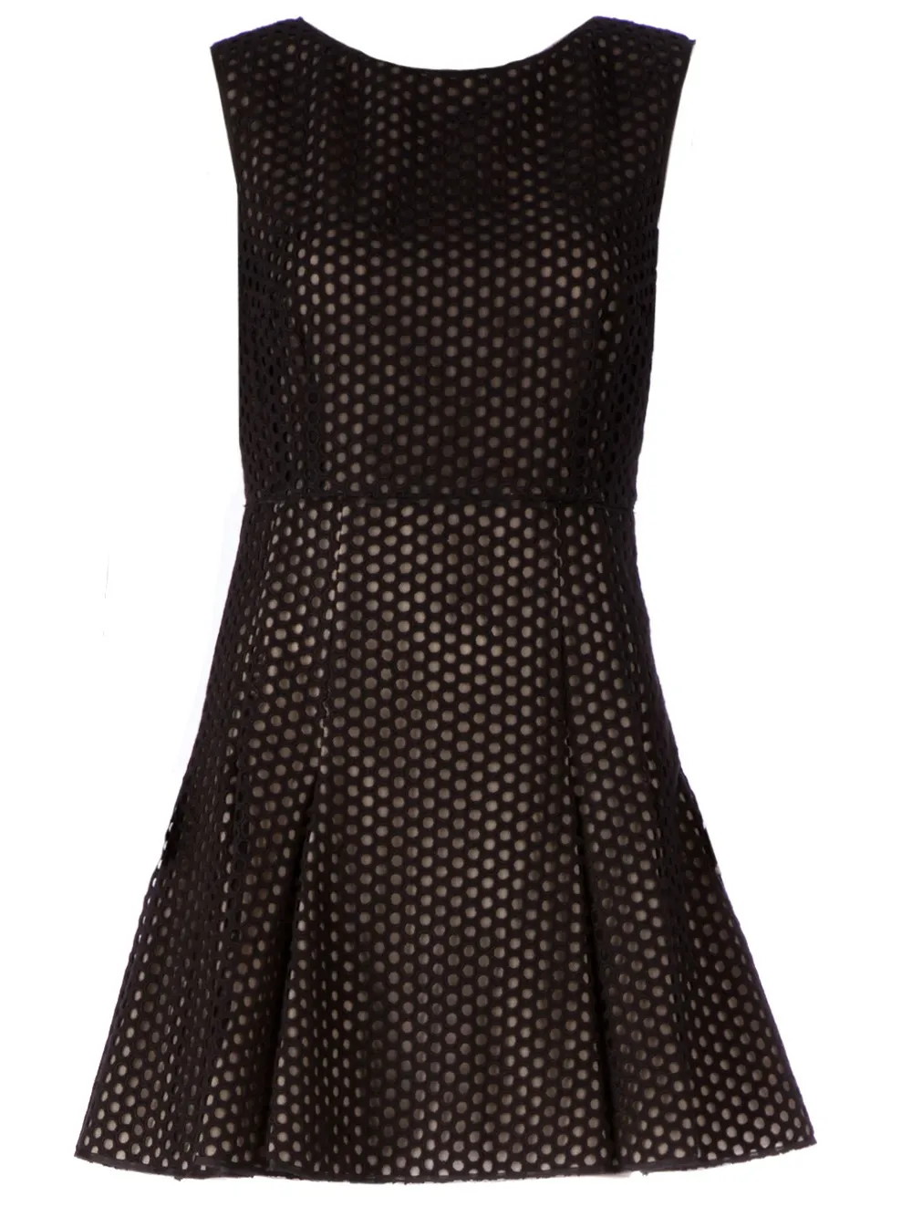 Giambattista Valli Mesh Dress In Black