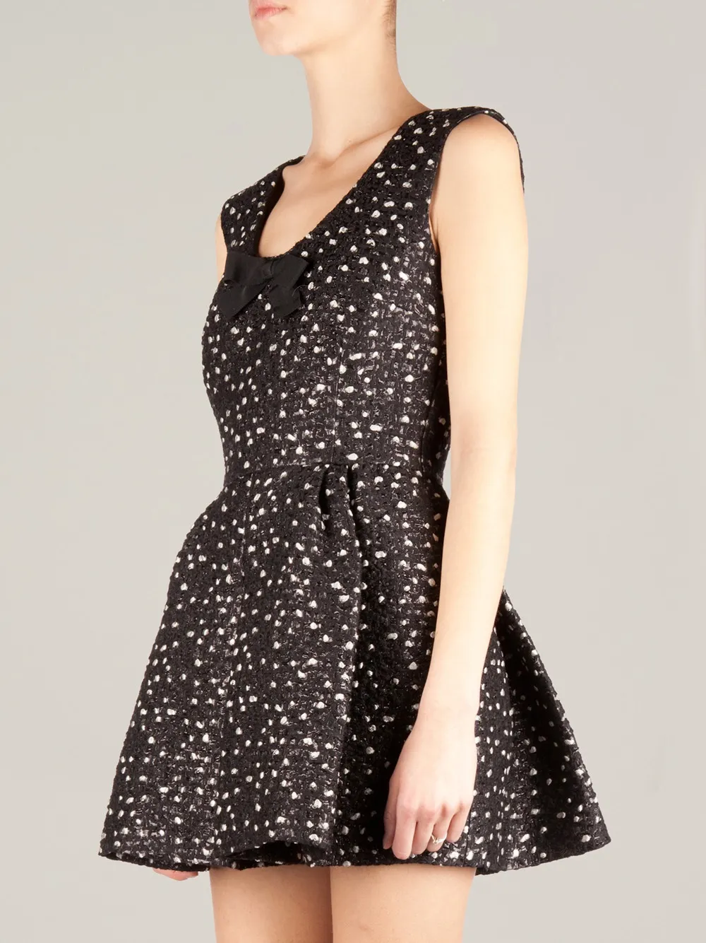Giambattista Valli Bouclé Knit Dress In Black