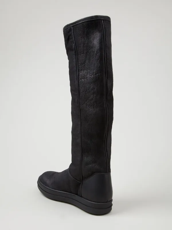Rick Owens ニーハイブーツ | ブラック | FARFETCH JP