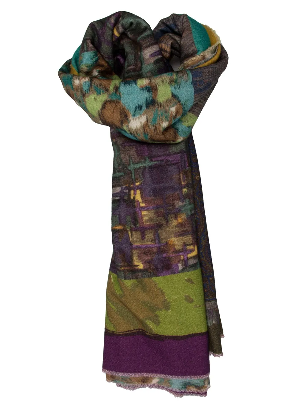 Pierre-Louis Mascia artistic printed scarf Geel