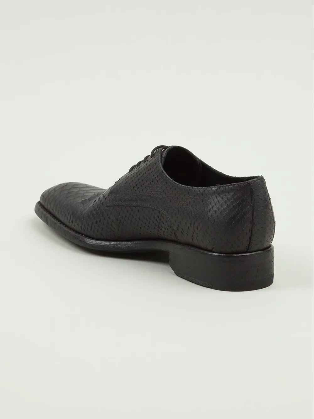 Jean-Baptiste Rautureau snakeskin-effect derby shoes Black