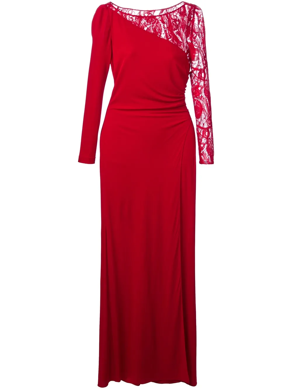 PUCCI long lace insert dress Rood