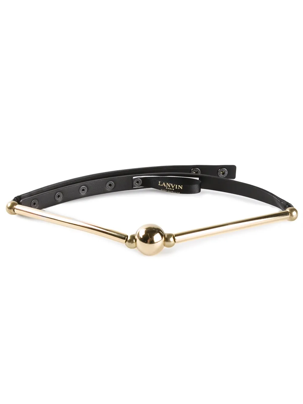 Lanvin leather belt - Metallic