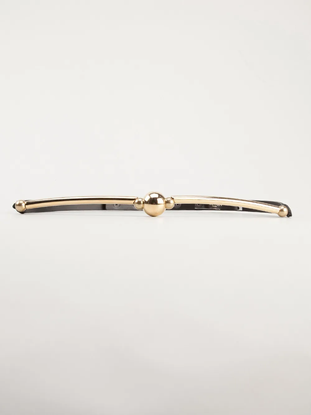  Lanvin Leather Belt   Metallic 