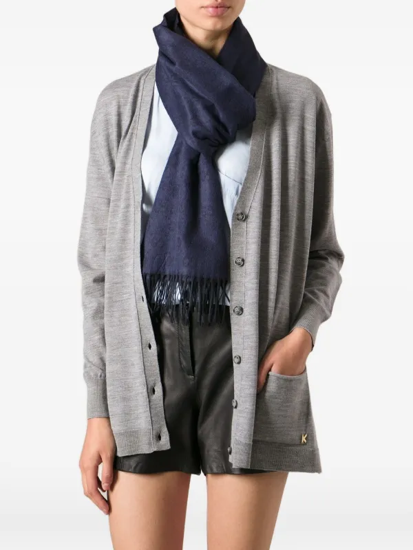Gucci GG-pattern Scarf | Blue | FARFETCH ZA
