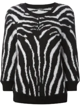 Veste boutons en imprimé zèbre | MANGO France (La Réunion