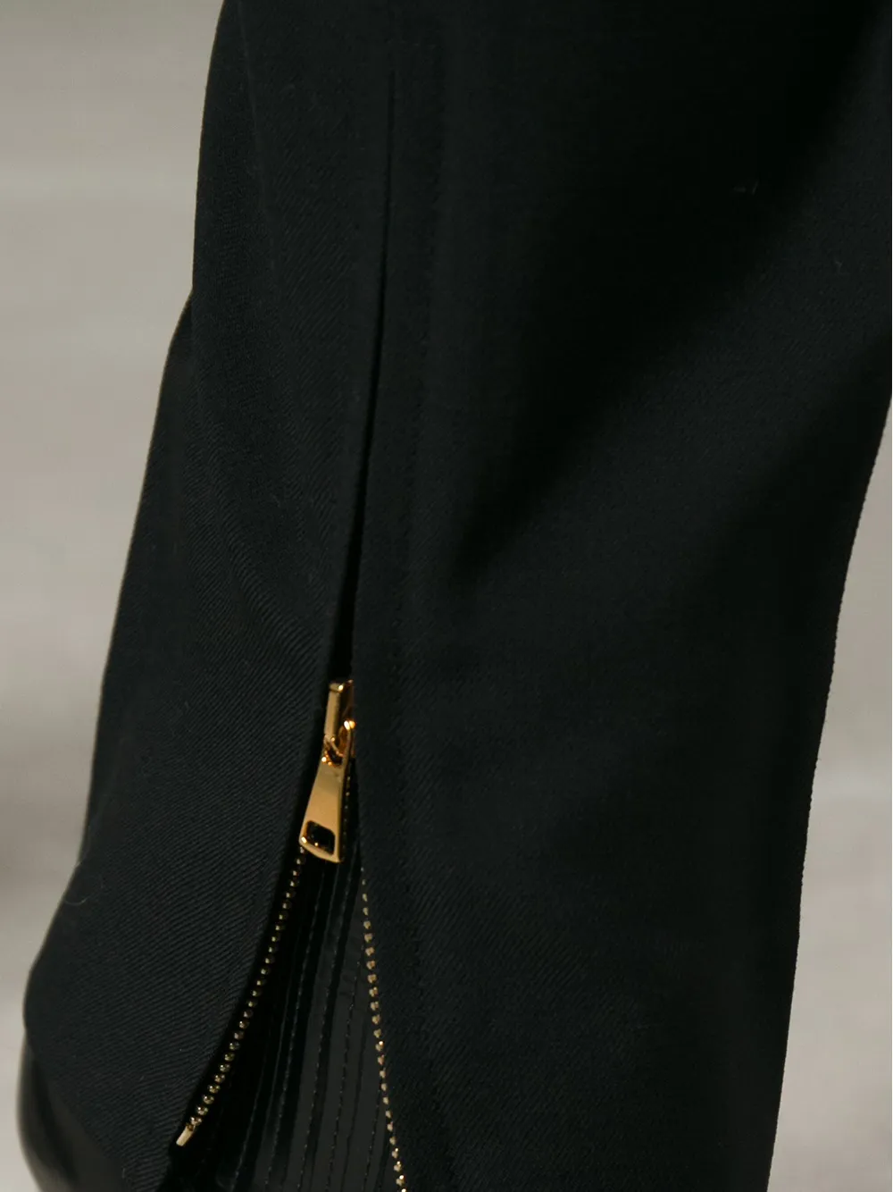Tom Ford Zip Ankle Trousers In Black