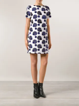 Suno Embroidered Polka Dot Dress Farfetch Suno Embroidered Polka Dot Dress