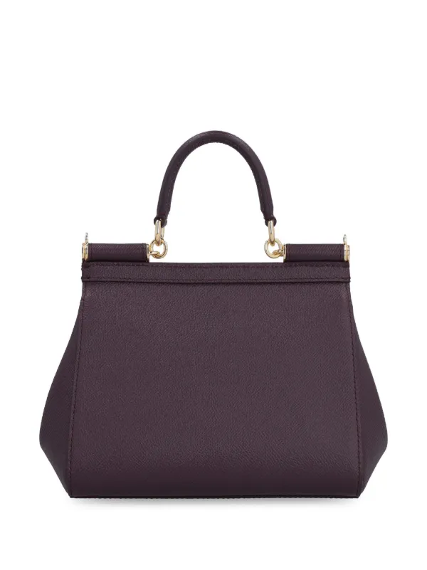 【関税込み】dolce & gabbana 'Sicily' medium handbag DOLCE&GABBANA Sicily medium textured-leather tote | NET-A-PORTER