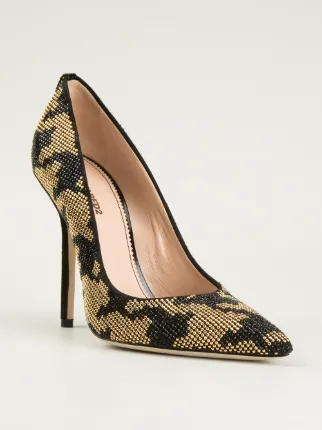 hounds tooth pumps