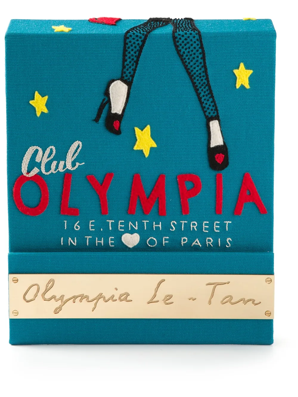 Olympia Le-Tan matchbook clutch | Blue | Image 1