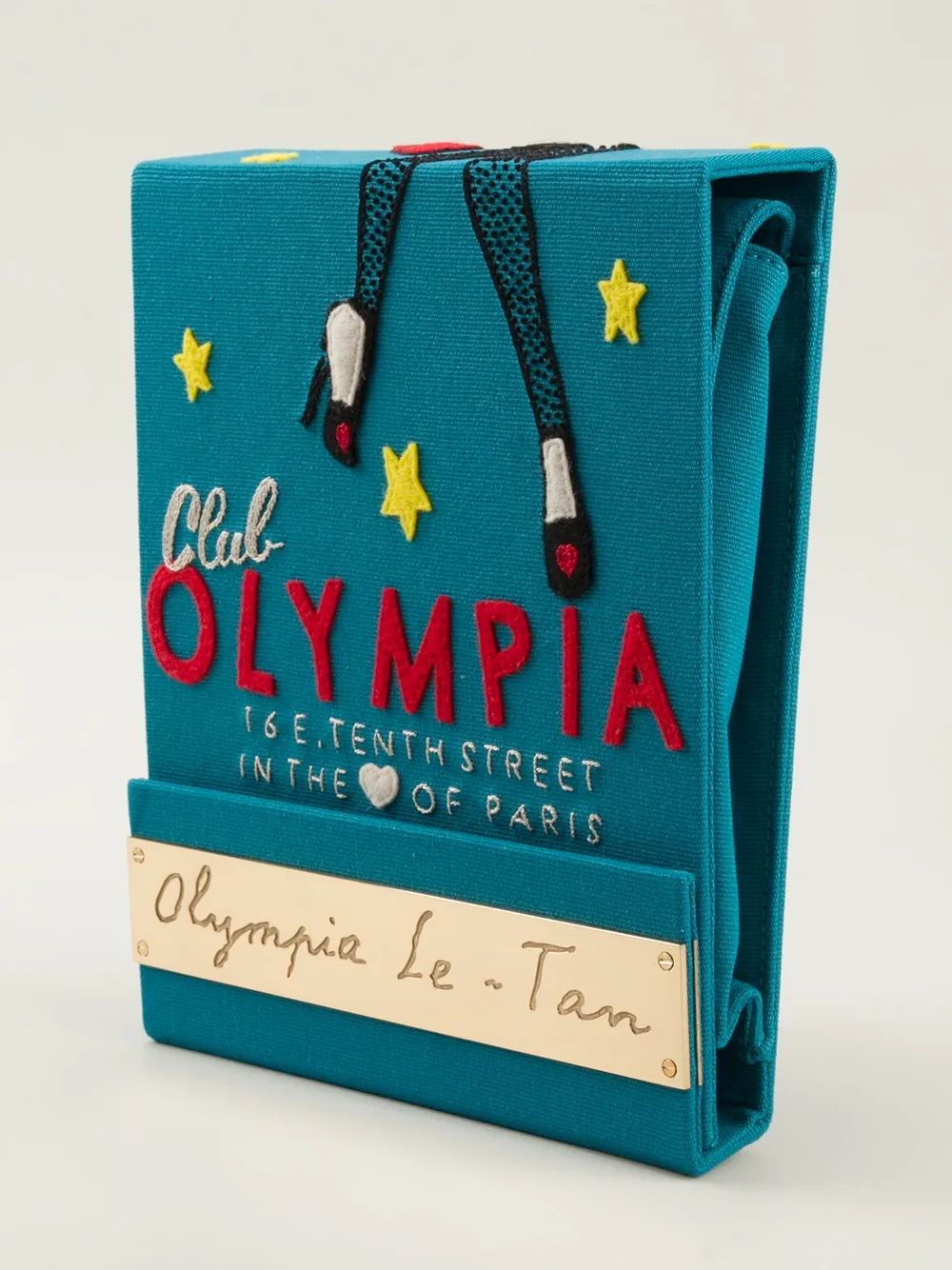 Olympia Le-Tan matchbook clutch Blauw
