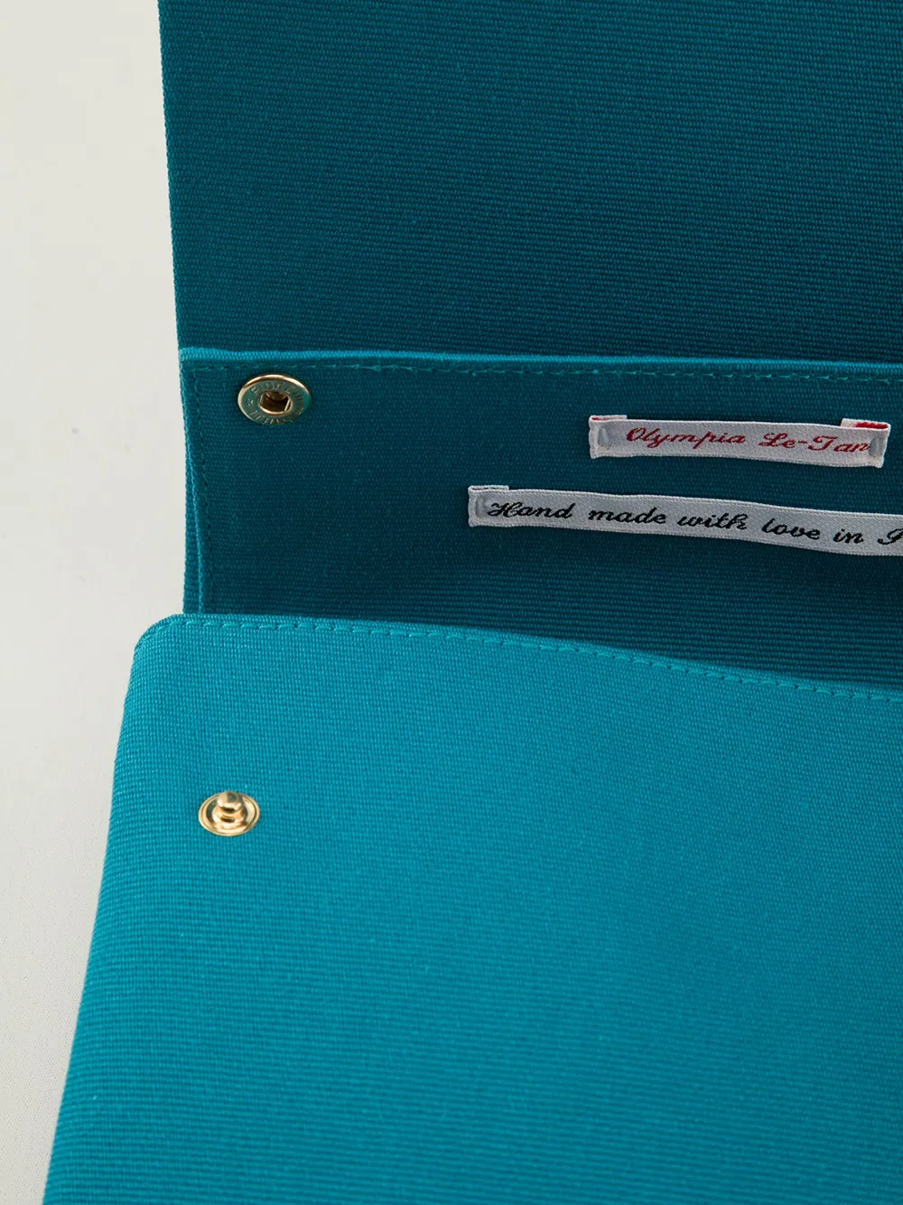 Olympia Le-Tan matchbook clutch Blauw