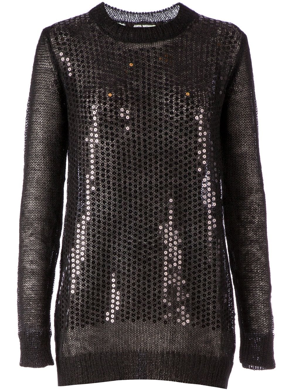 Junya Watanabe sequin sweater - Nero