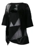 Junya Watanabe patchwork t-shirt - Black