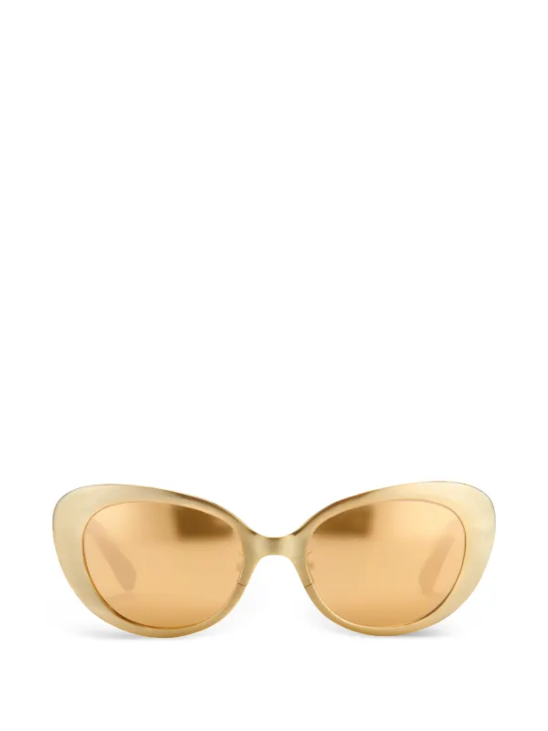 Linda Farrow 282 Sunglasses in Gold