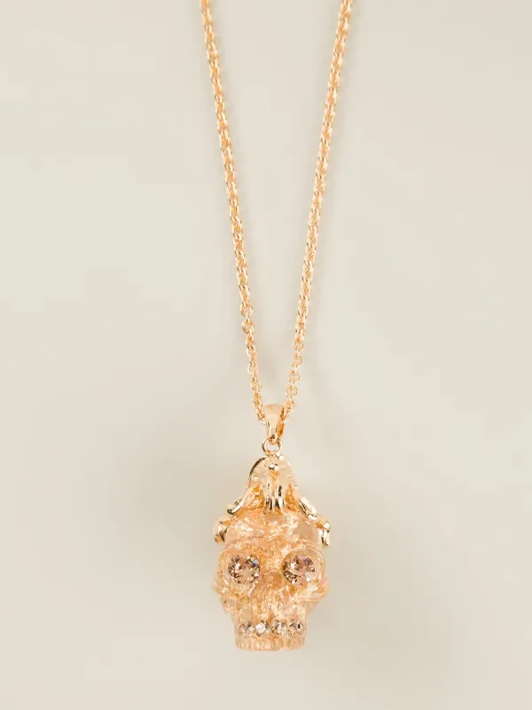 Alexander McQueen スカルネックレス 最終価格 Alexander McQueen スカル ネックレス | メタリック | FARFETCH JP