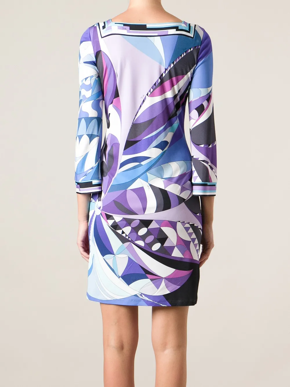 PUCCI psychedelic print dress Blauw