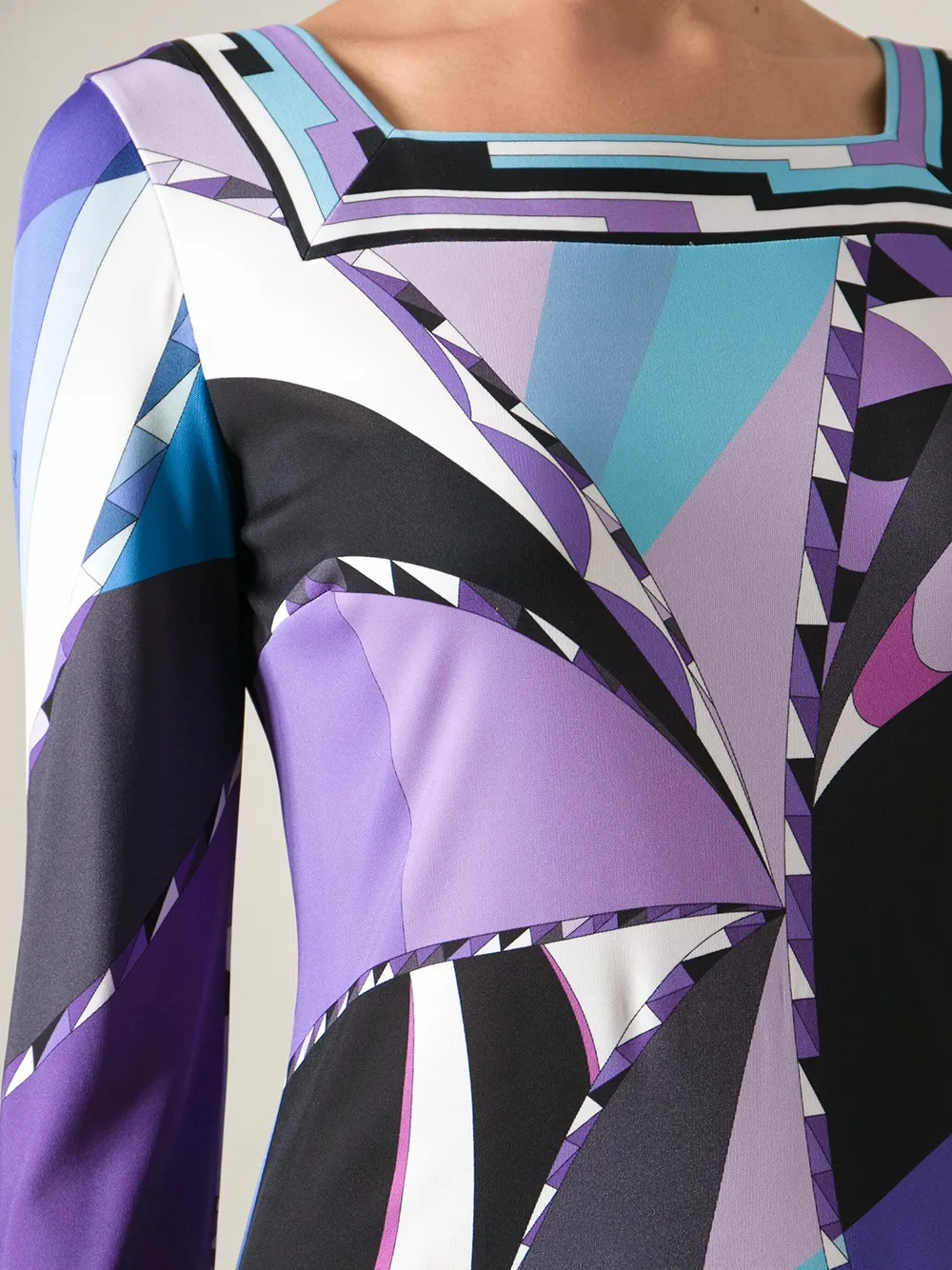 PUCCI psychedelic print dress Blauw