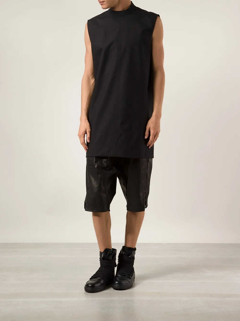Rick Owens long tank - Zwart