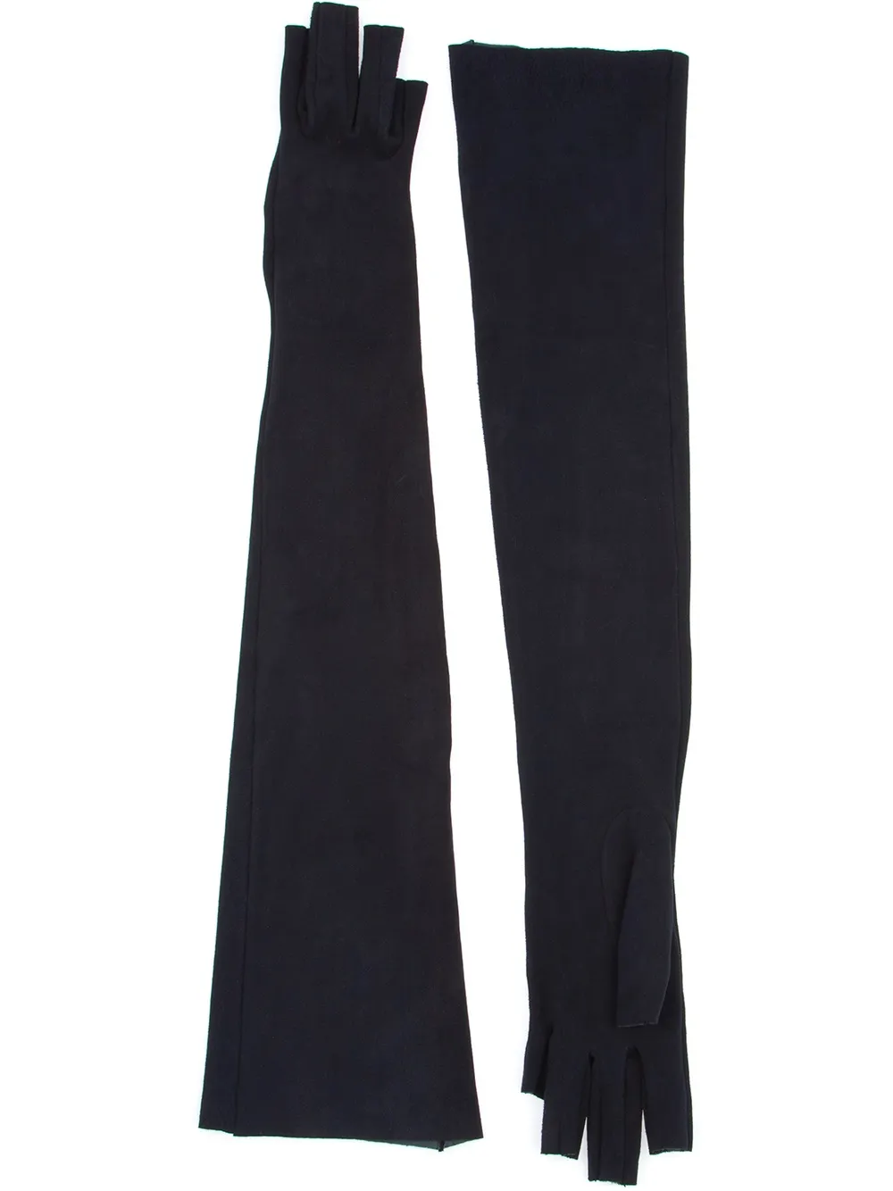 Imoni long fingerless gloves | Blue | Image 1