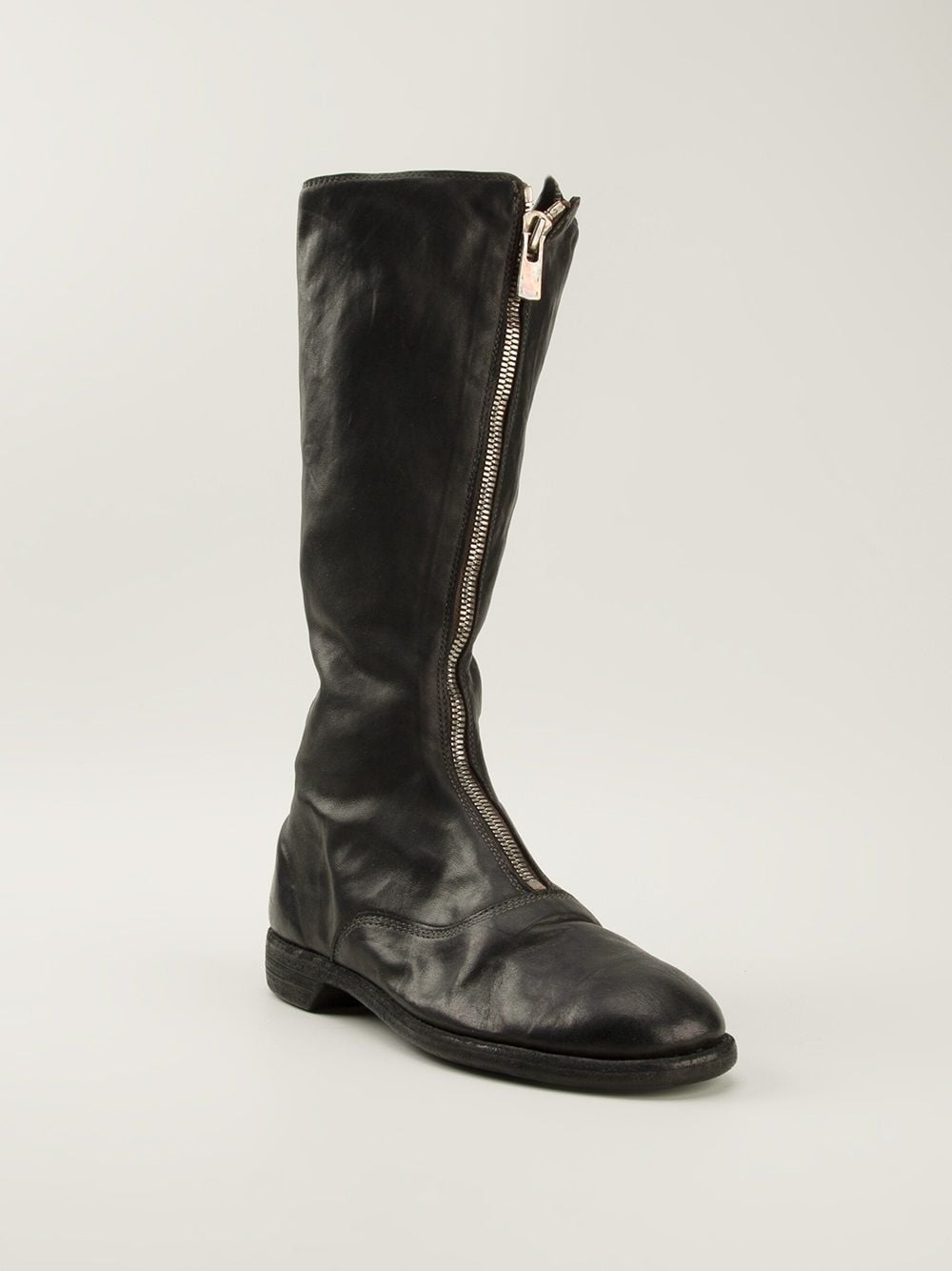 Guidi front zip boots - Zwart