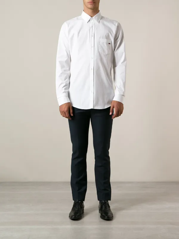 gucci men's button up dress shirt Gucci Button-up Cotton Men Shirt