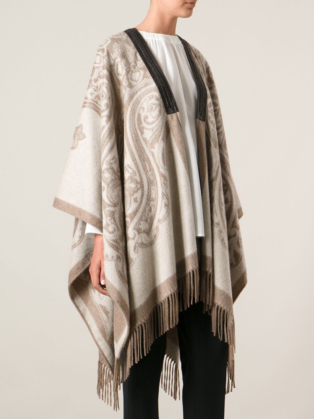 Etro Pilled Solid Hoodie In Brown