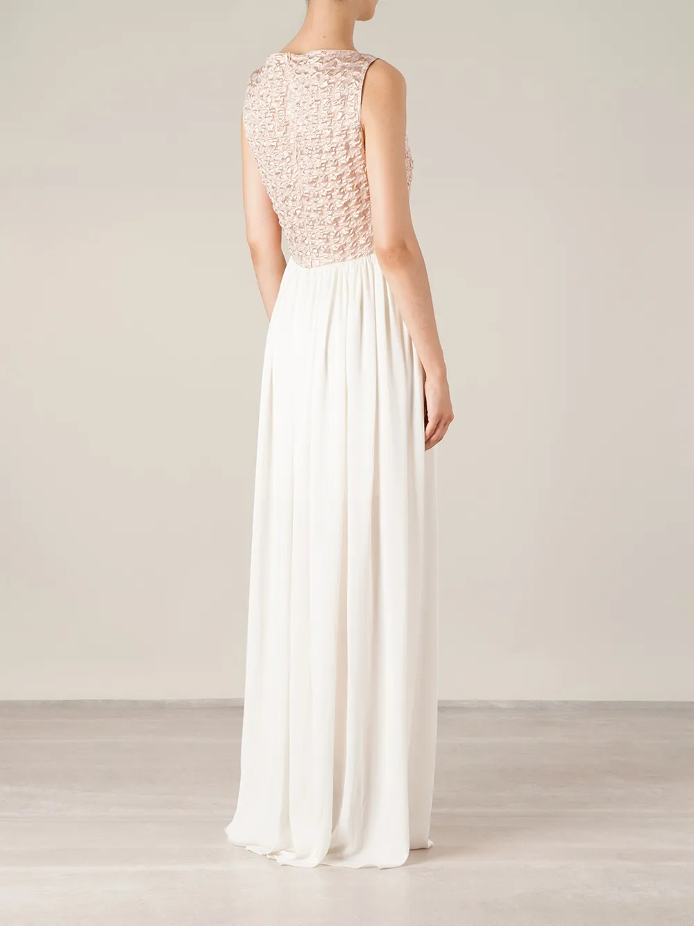 Maison Rabih Kayrouz Puckering Sleeveless Gown In Multi