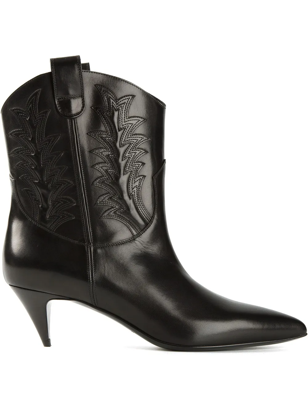 Saint Laurent Western-style ankle boots Zwart
