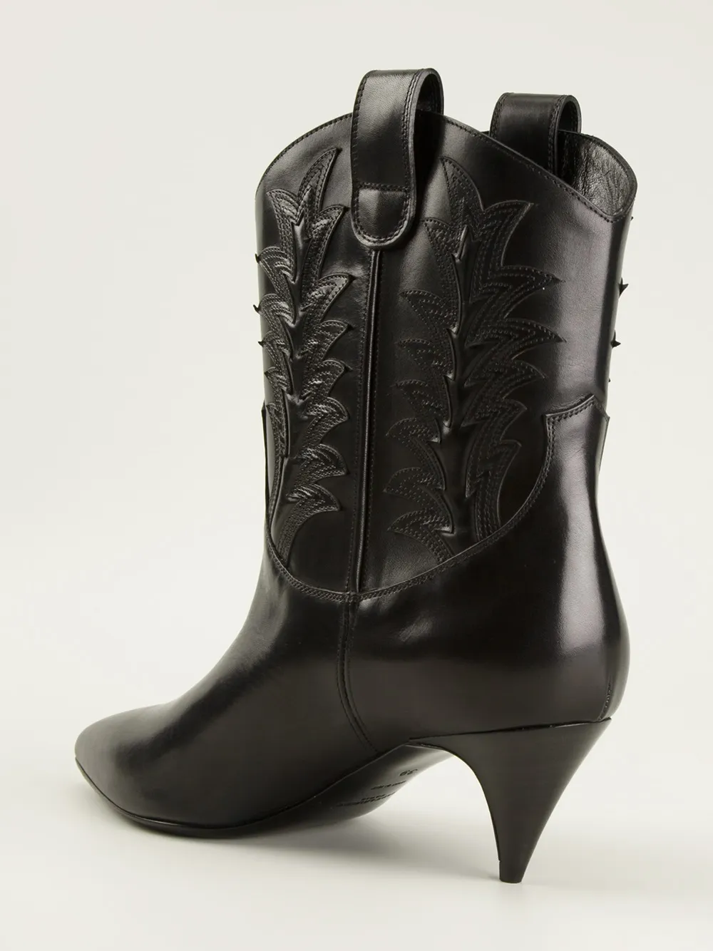 Saint Laurent Western-style ankle boots Zwart
