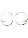 Shaun Leane sterling silver Cat Claw Statement hoop earrings - Metallic