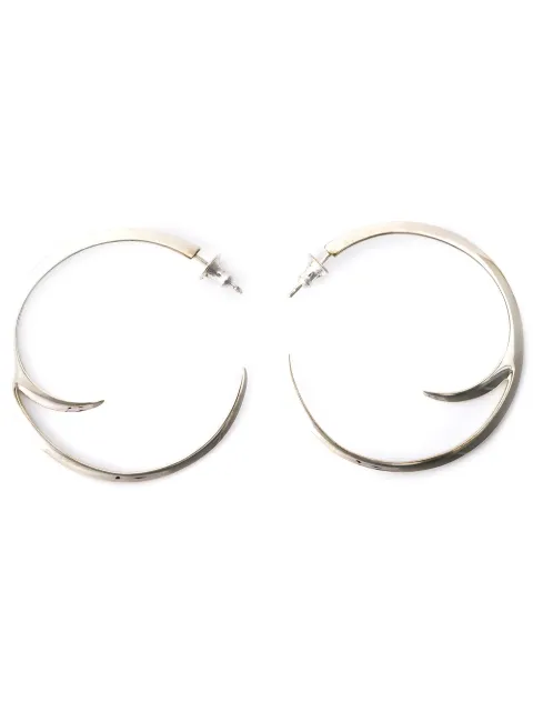 Shaun Leane sterling silver Cat Claw Statement hoop earrings