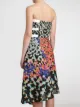Peter Pilotto Abstract Floral Strapless Dress
