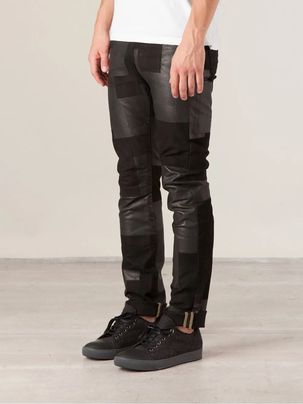  Kohzo Patchwork Jeans   Schwarz 
