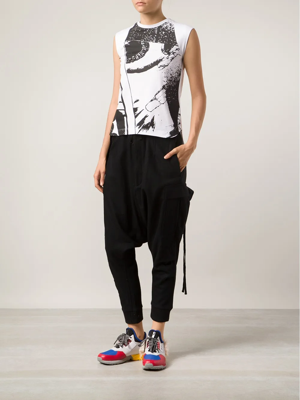  Y 3 Graphic Tank Top   Weiß 