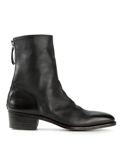 Premiata mid-heel zipped ankle boots