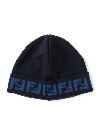 Fendi bonnet à ourlet monogrammé
