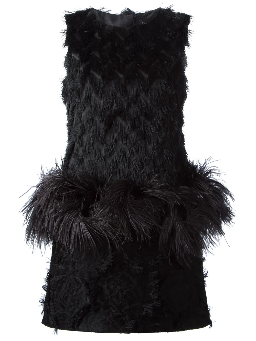 Lanvin feather dress - Nero