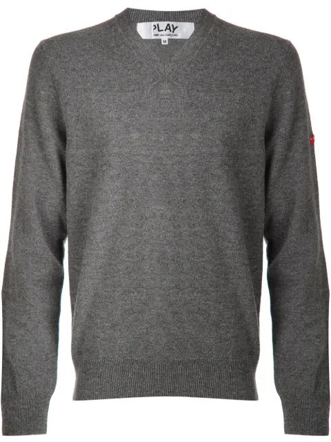 Comme Des Garçons Play mini heart v-neck sweater
