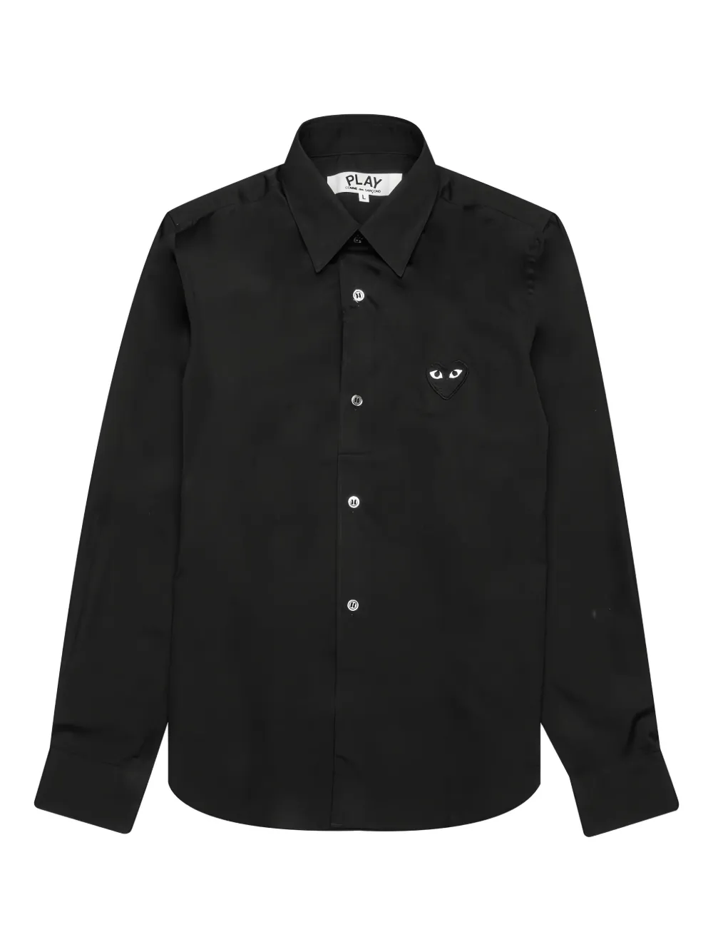 Comme Des Garçons Play embroidered heart shirt | svart | Image 1