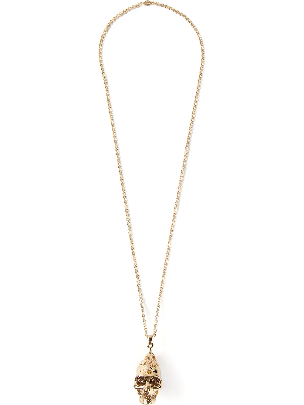 Alexander McQueen skull pendant necklace - Effetto metallizzato