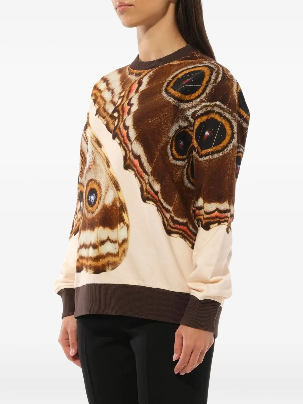  Givenchy Butterfly Print Sweatshirt   Braun 