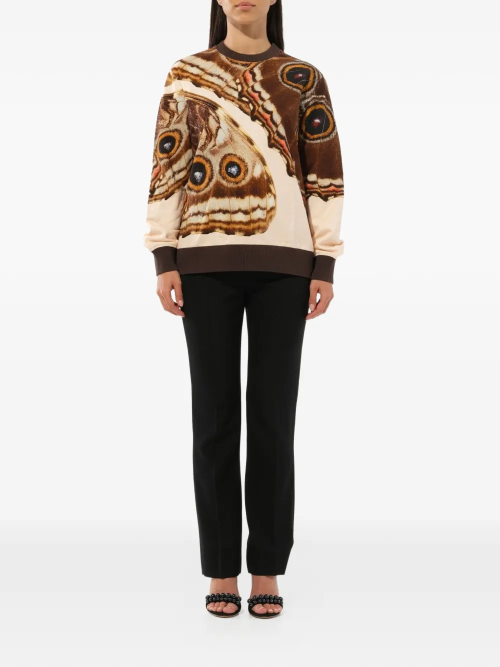  Givenchy Butterfly Print Sweatshirt   Braun 