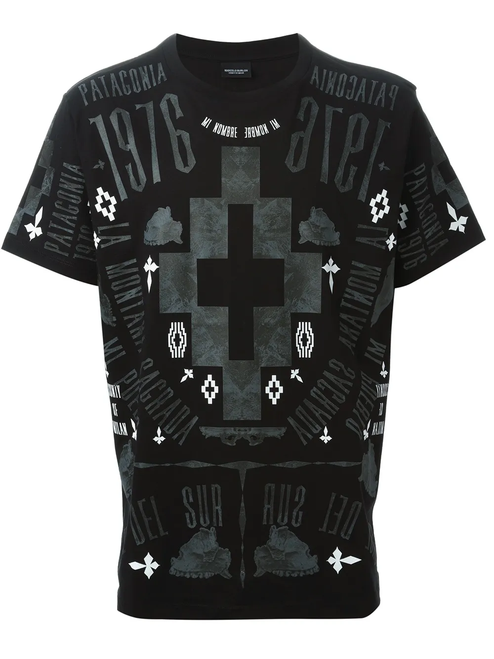 COUNTY OF MILAN 'Patagonia' printed T-shirt - Nero
