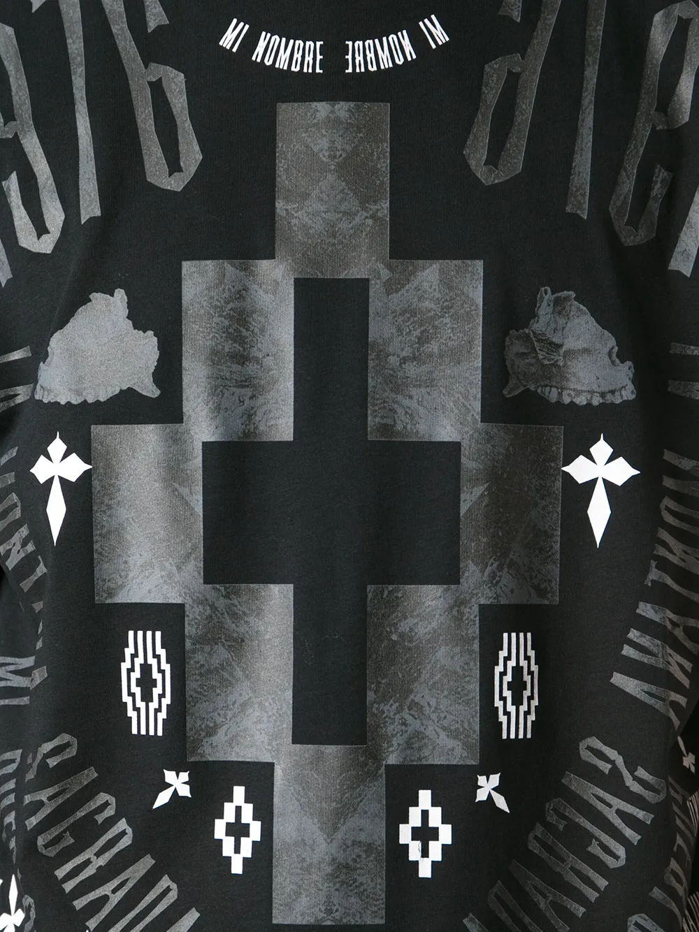 COUNTY OF MILAN 'Patagonia' printed T-shirt Zwart