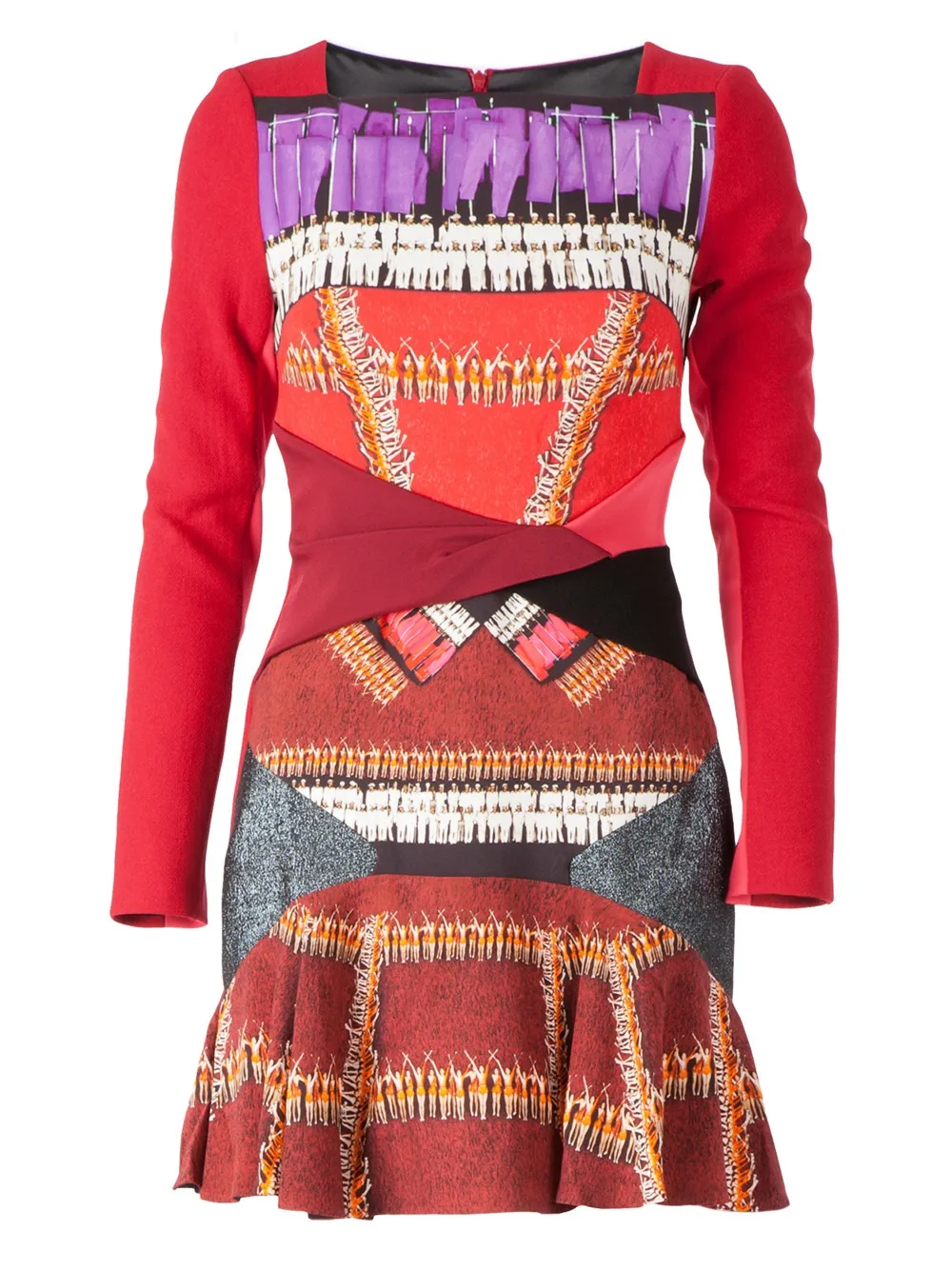 Peter Pilotto 'Twist' dress - Rosso