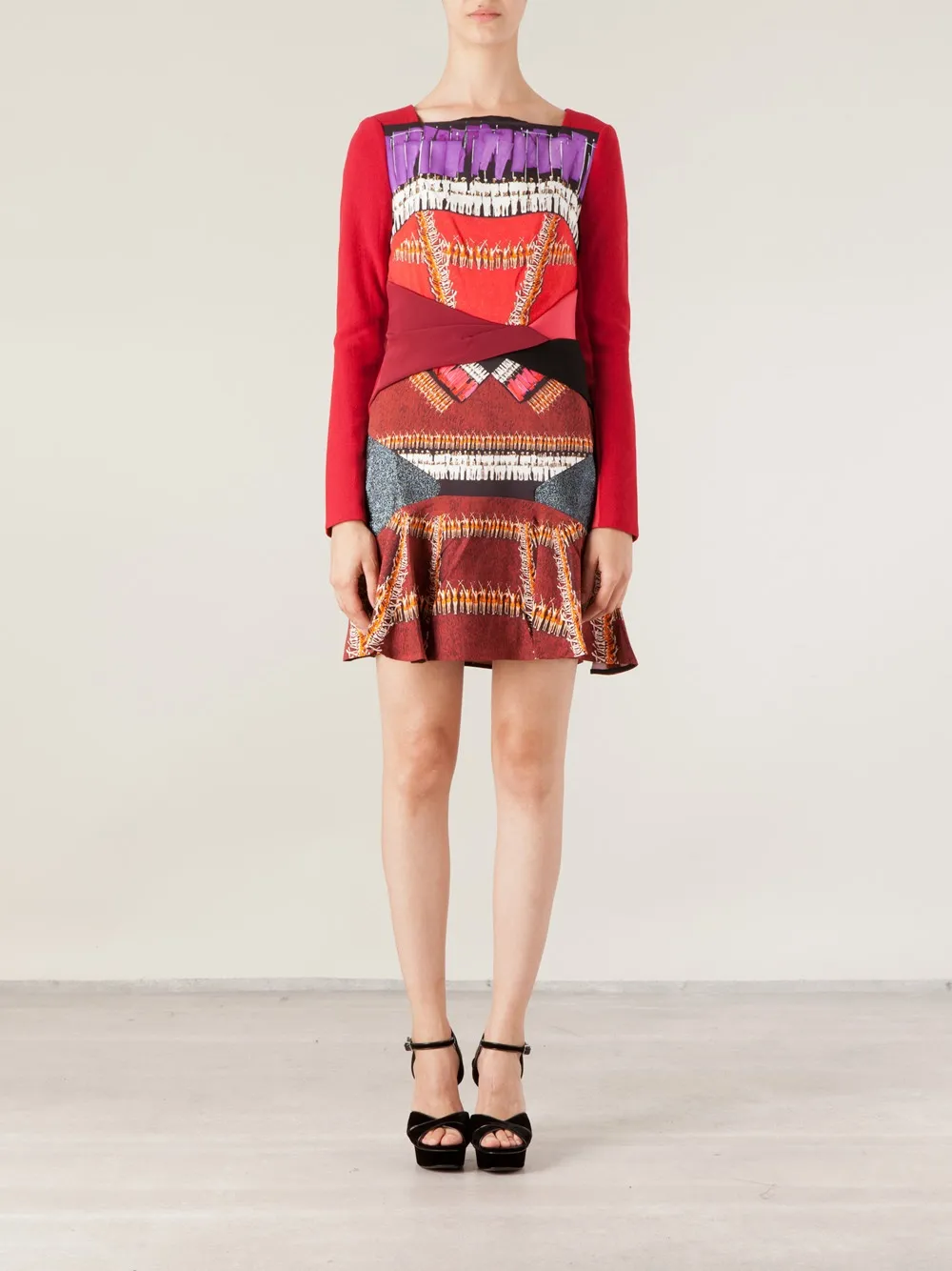 Peter Pilotto 'Twist' dress - Rood