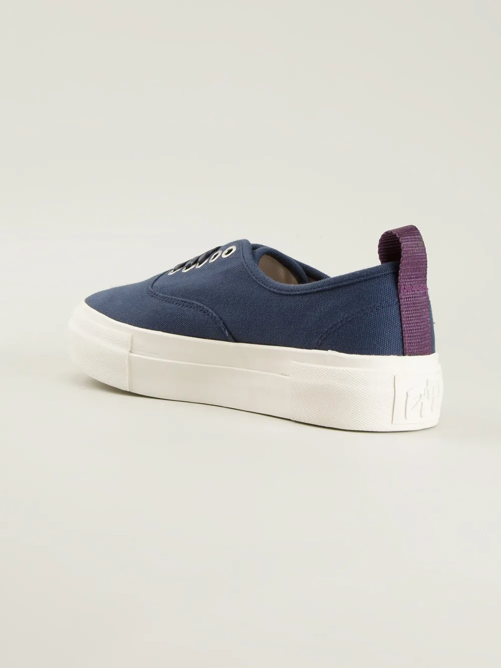 EYTYS canvas lace up trainers Blauw
