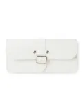 Comme Des Garçons Wallet buckled leather wallet - White